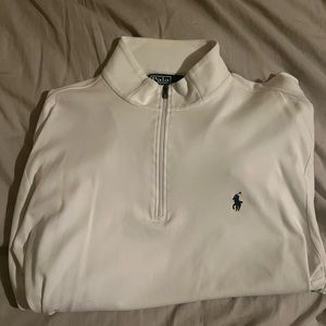 White Polo QuarterZip